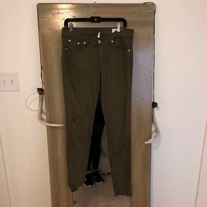 Rag & Bone Olive Green Jeans